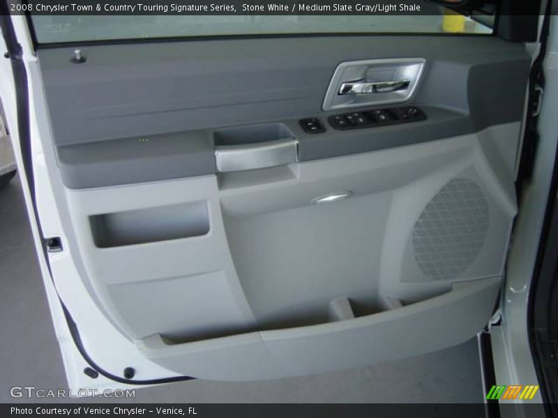 Stone White / Medium Slate Gray/Light Shale 2008 Chrysler Town & Country Touring Signature Series