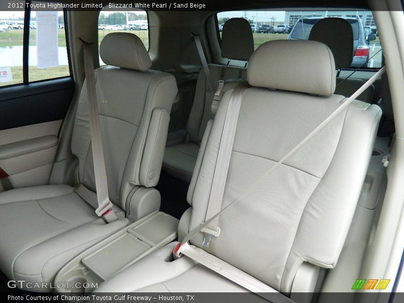 Blizzard White Pearl / Sand Beige 2012 Toyota Highlander Limited
