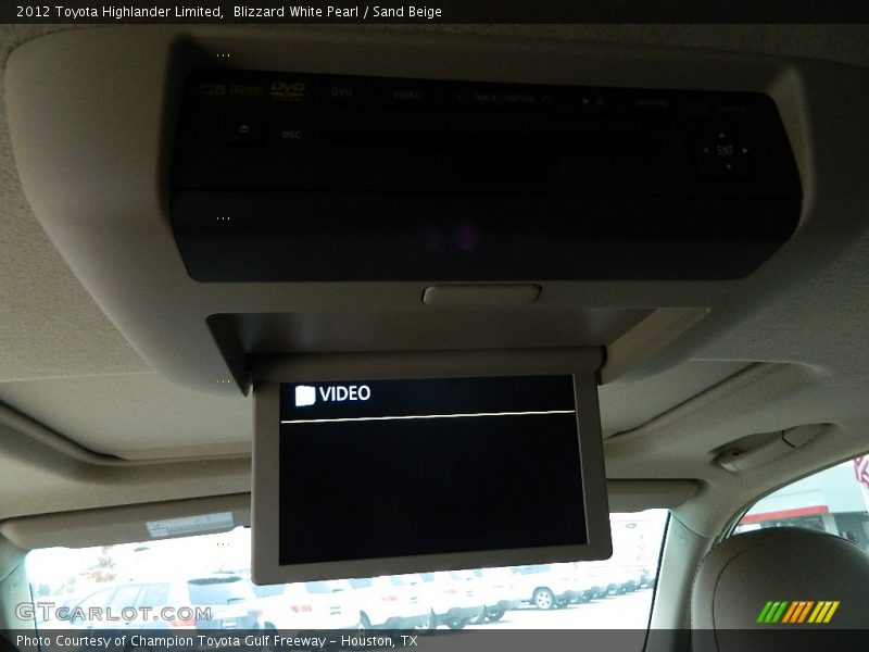 Blizzard White Pearl / Sand Beige 2012 Toyota Highlander Limited
