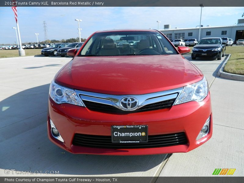 Barcelona Red Metallic / Ivory 2012 Toyota Camry XLE