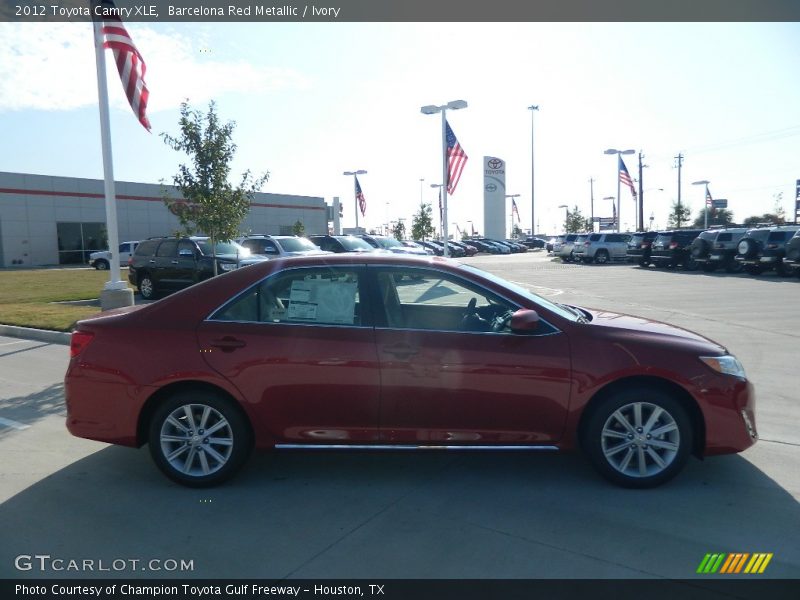 Barcelona Red Metallic / Ivory 2012 Toyota Camry XLE