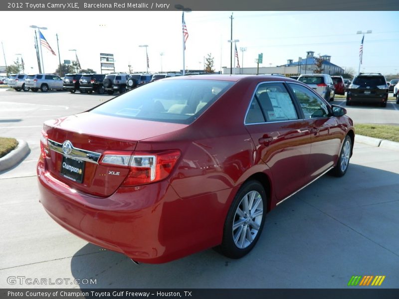 Barcelona Red Metallic / Ivory 2012 Toyota Camry XLE