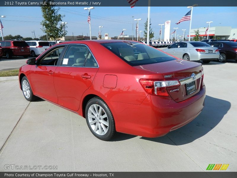 Barcelona Red Metallic / Ivory 2012 Toyota Camry XLE