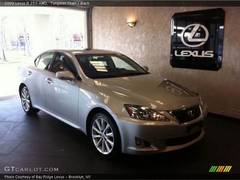 Tungsten Pearl / Black 2009 Lexus IS 250 AWD
