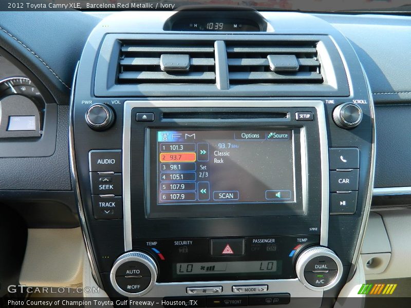 Barcelona Red Metallic / Ivory 2012 Toyota Camry XLE