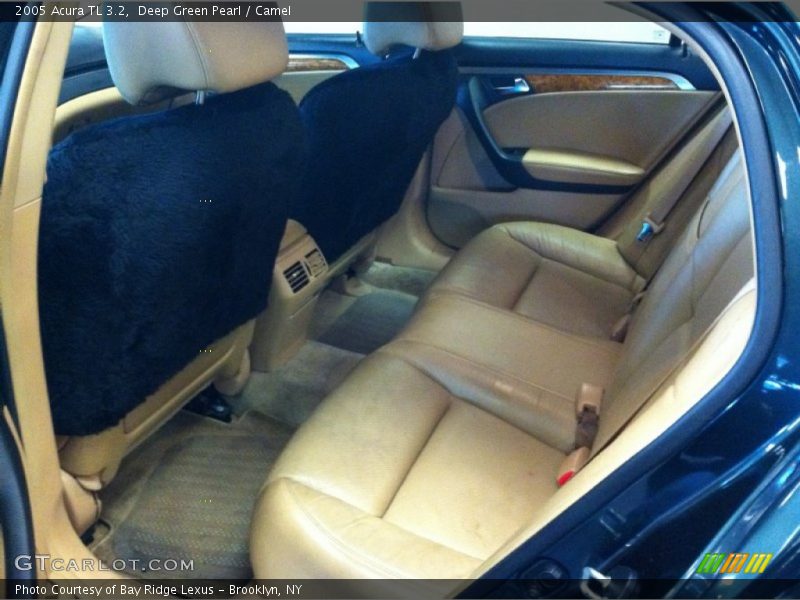 Deep Green Pearl / Camel 2005 Acura TL 3.2