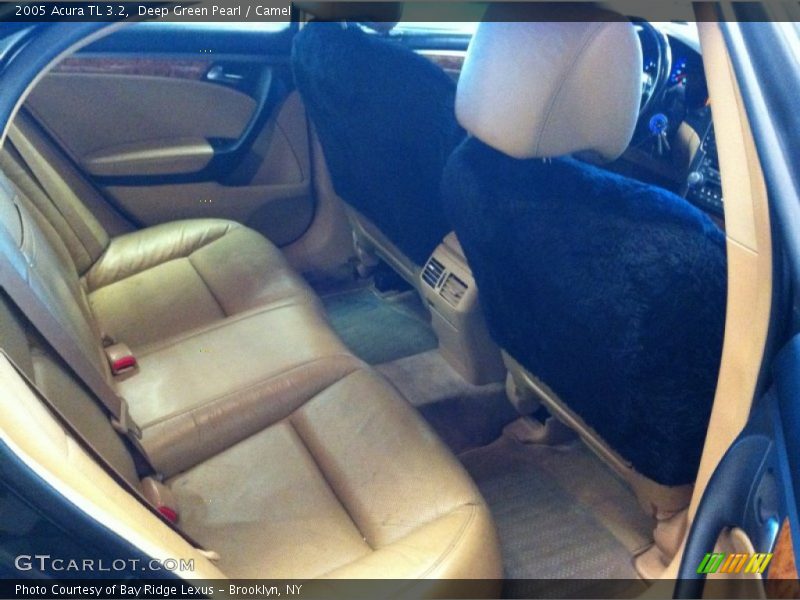 Deep Green Pearl / Camel 2005 Acura TL 3.2
