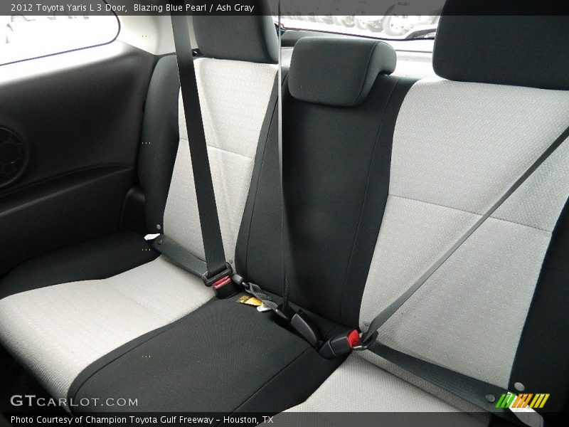 Blazing Blue Pearl / Ash Gray 2012 Toyota Yaris L 3 Door