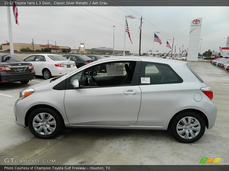  2012 Yaris L 3 Door Classic Silver Metallic