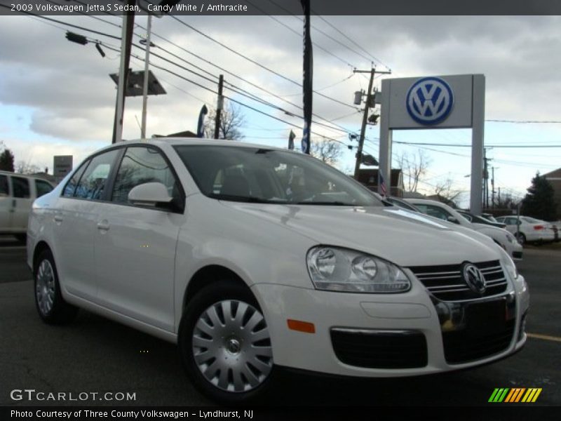 Candy White / Anthracite 2009 Volkswagen Jetta S Sedan