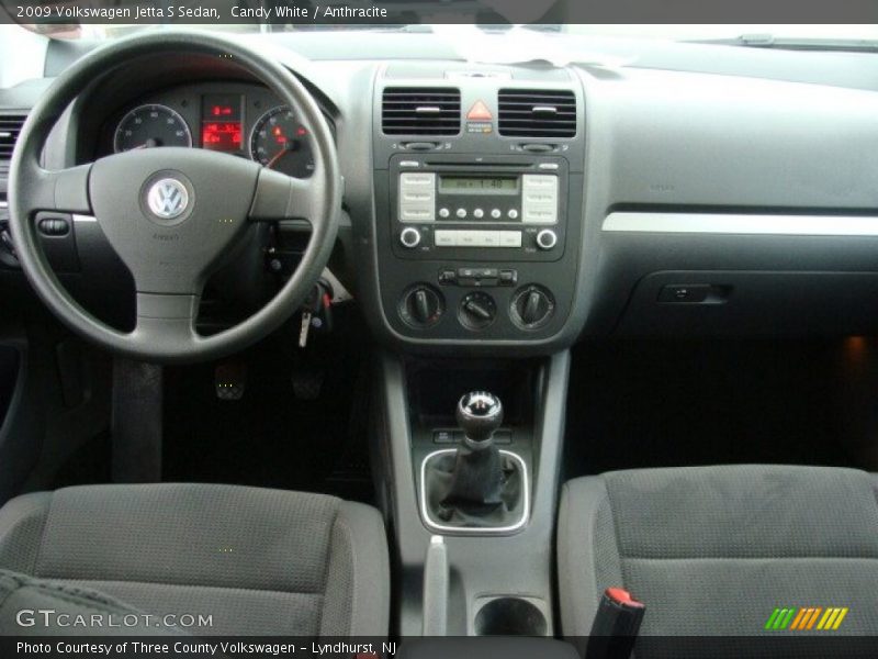 Candy White / Anthracite 2009 Volkswagen Jetta S Sedan