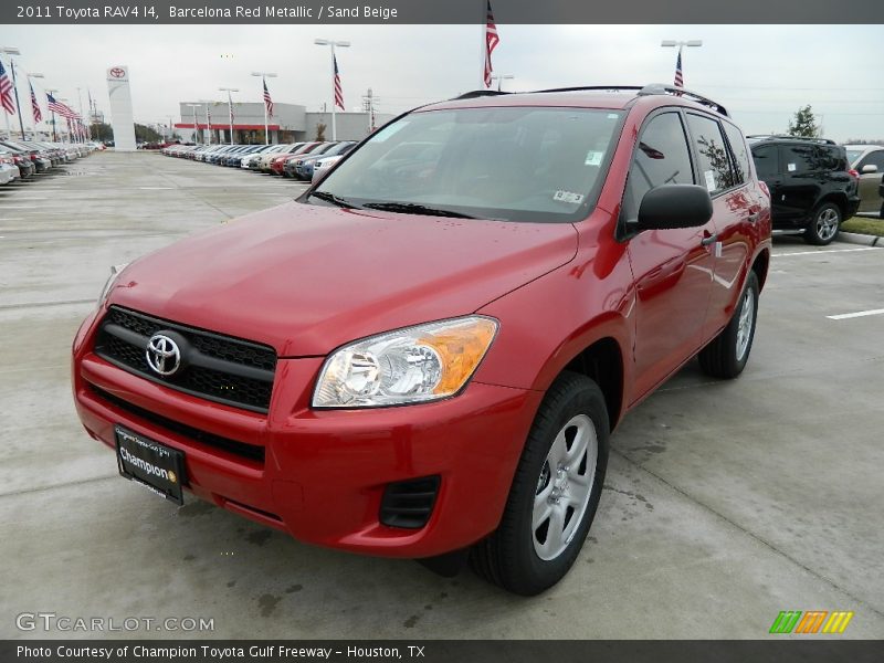 Barcelona Red Metallic / Sand Beige 2011 Toyota RAV4 I4