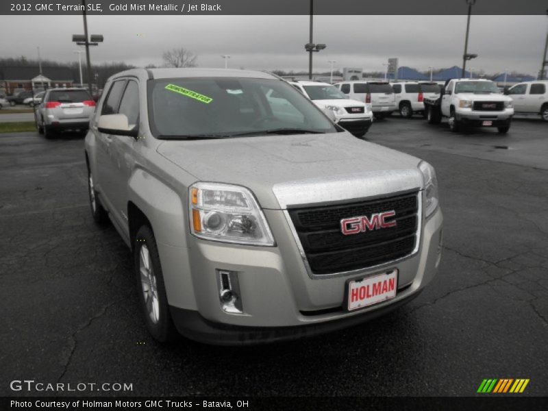 Gold Mist Metallic / Jet Black 2012 GMC Terrain SLE