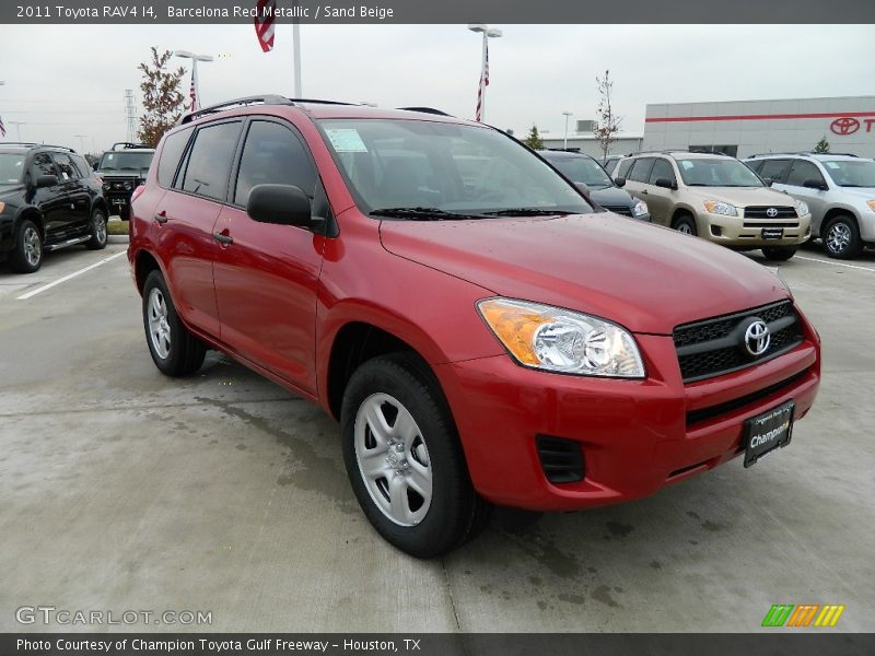 Barcelona Red Metallic / Sand Beige 2011 Toyota RAV4 I4