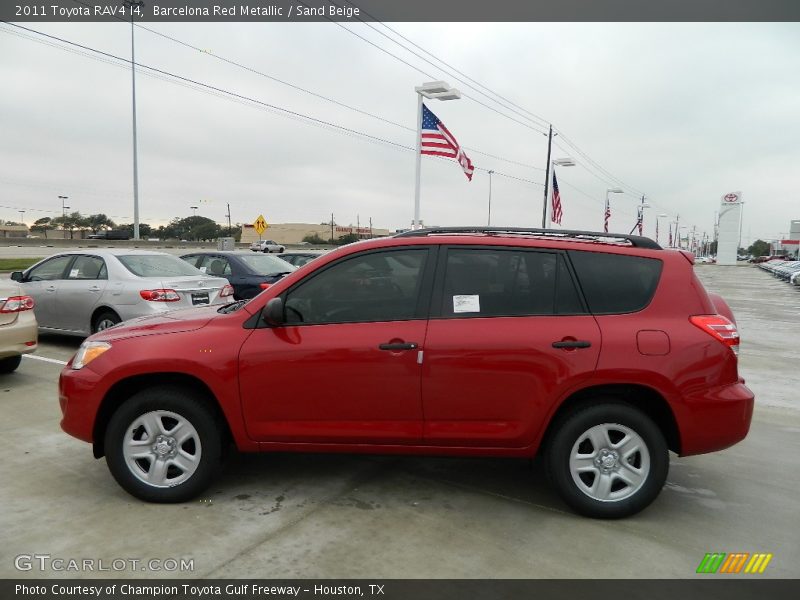 Barcelona Red Metallic / Sand Beige 2011 Toyota RAV4 I4