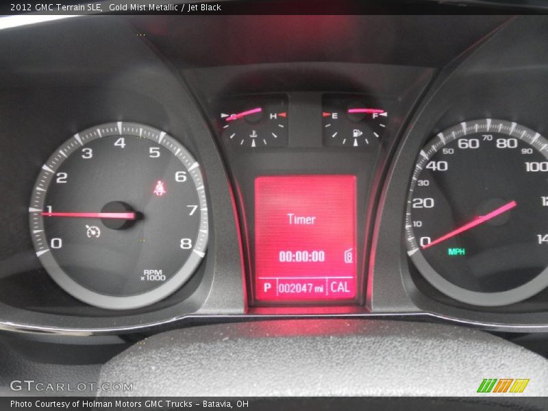 Gold Mist Metallic / Jet Black 2012 GMC Terrain SLE