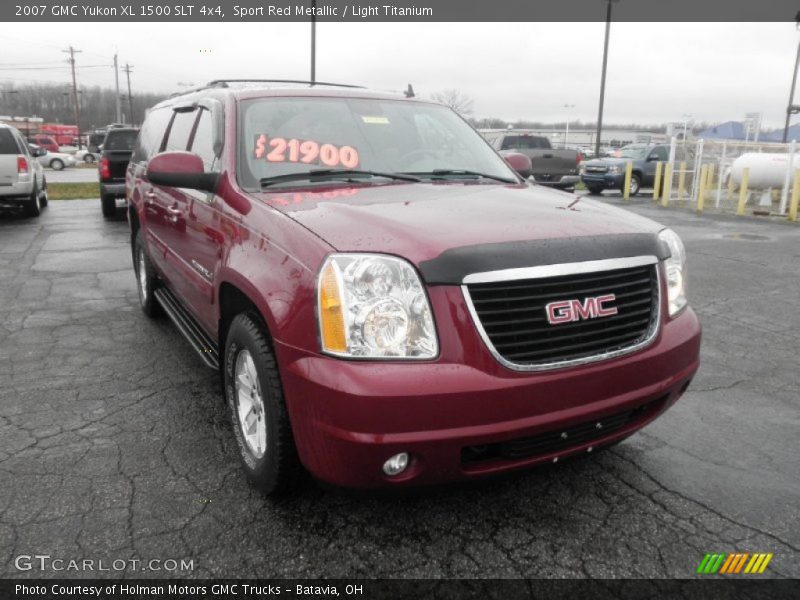 Sport Red Metallic / Light Titanium 2007 GMC Yukon XL 1500 SLT 4x4