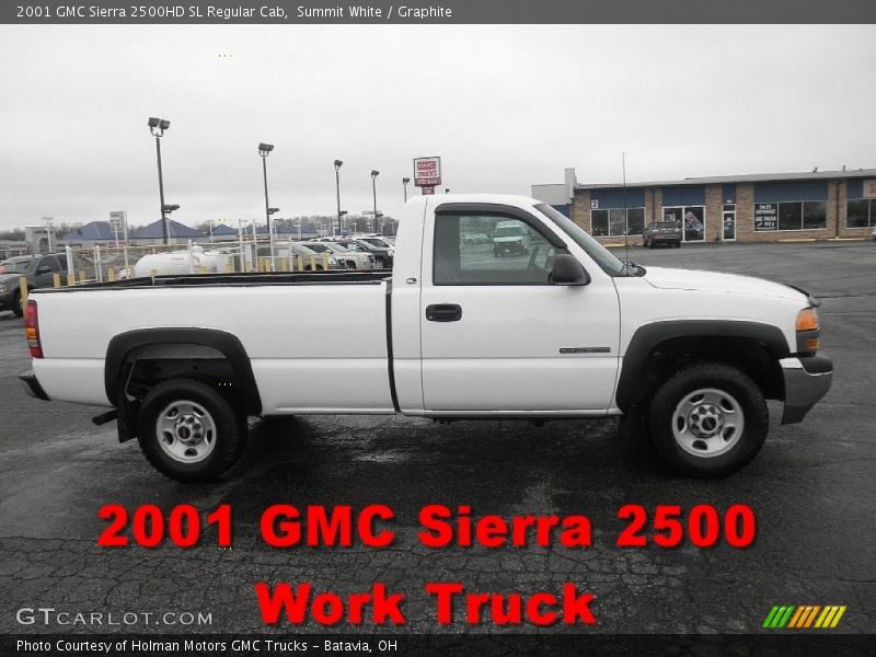 Summit White / Graphite 2001 GMC Sierra 2500HD SL Regular Cab