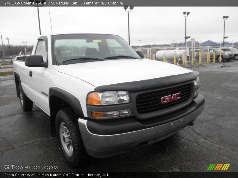 Summit White / Graphite 2001 GMC Sierra 2500HD SL Regular Cab