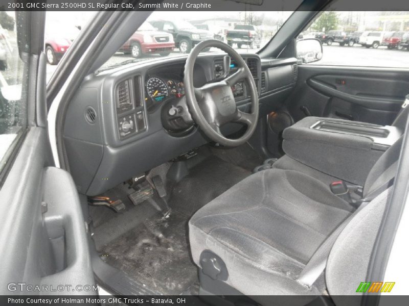 Summit White / Graphite 2001 GMC Sierra 2500HD SL Regular Cab