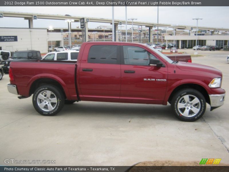  2012 Ram 1500 Outdoorsman Crew Cab 4x4 Deep Cherry Red Crystal Pearl