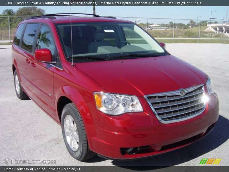 Inferno Red Crystal Pearlcoat / Medium Slate Gray/Light Shale 2008 Chrysler Town & Country Touring Signature Series