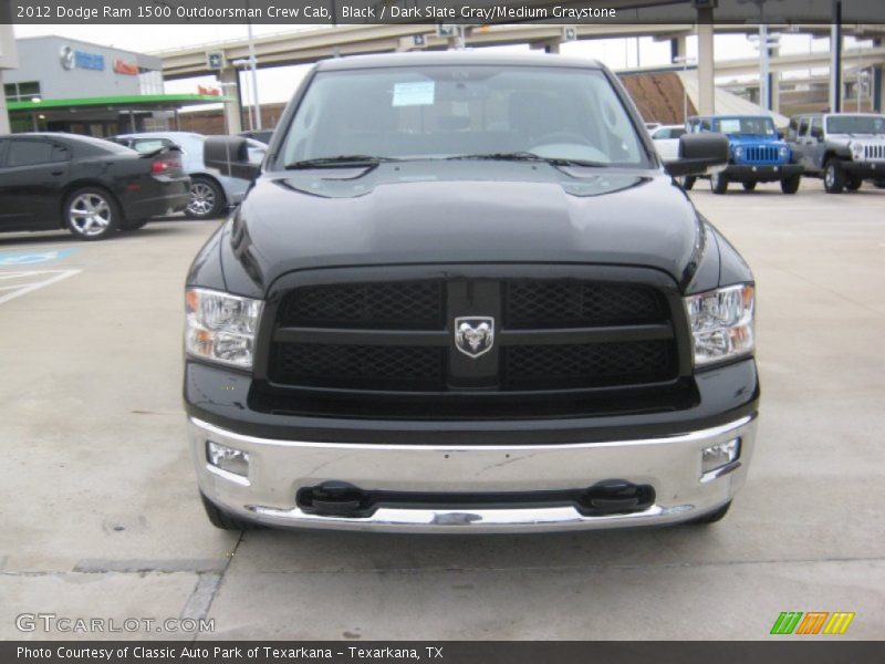 Black / Dark Slate Gray/Medium Graystone 2012 Dodge Ram 1500 Outdoorsman Crew Cab