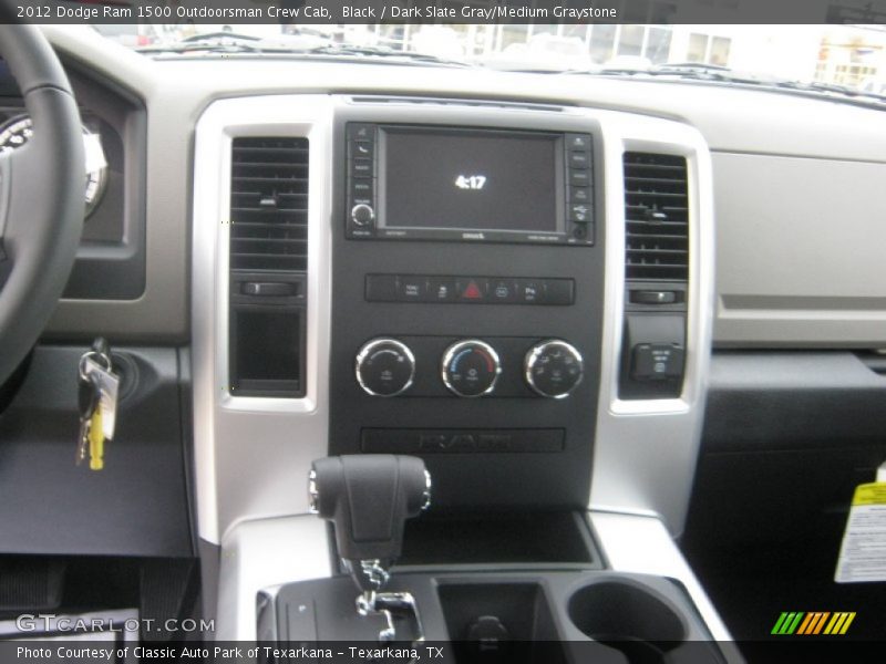 Black / Dark Slate Gray/Medium Graystone 2012 Dodge Ram 1500 Outdoorsman Crew Cab