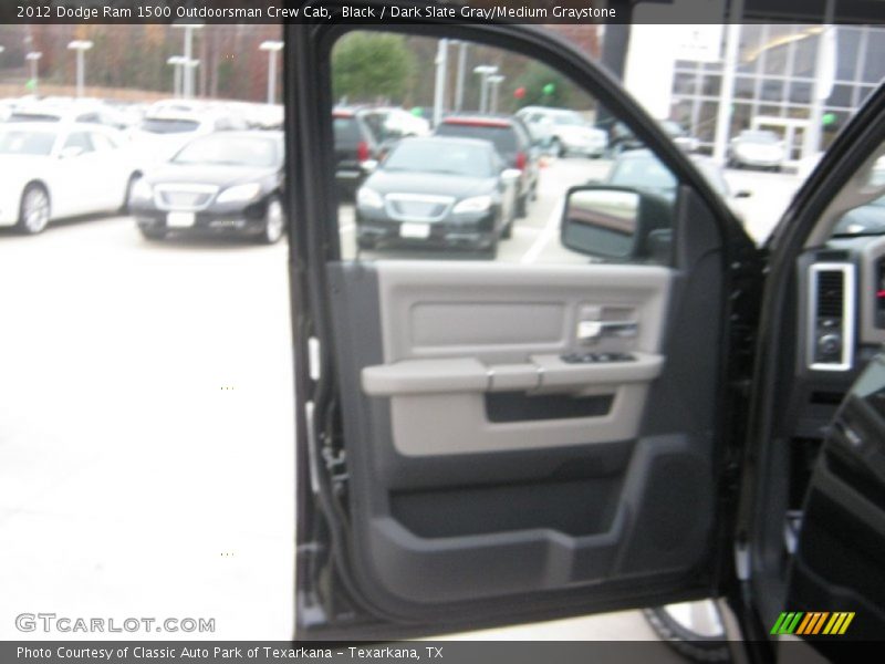 Black / Dark Slate Gray/Medium Graystone 2012 Dodge Ram 1500 Outdoorsman Crew Cab