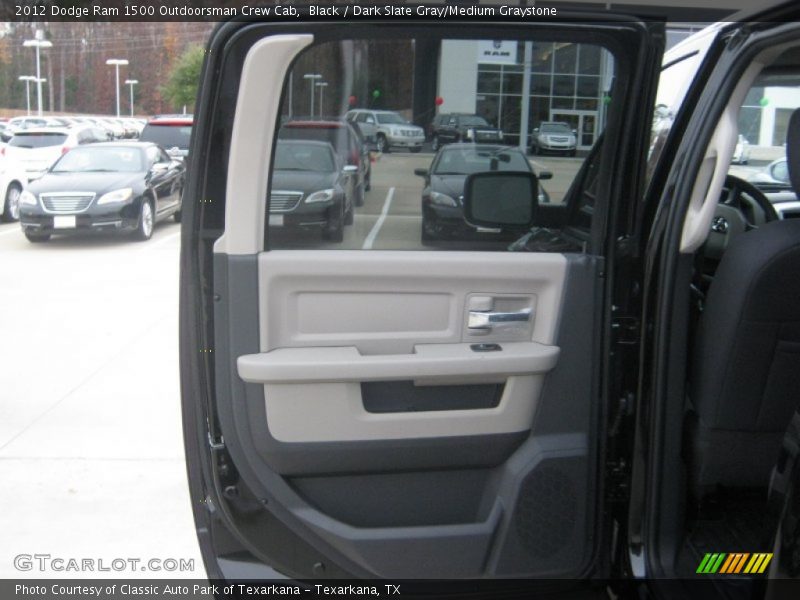 Black / Dark Slate Gray/Medium Graystone 2012 Dodge Ram 1500 Outdoorsman Crew Cab