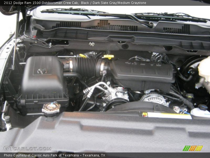 Black / Dark Slate Gray/Medium Graystone 2012 Dodge Ram 1500 Outdoorsman Crew Cab