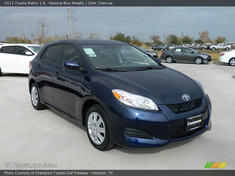 Nautical Blue Metallic / Dark Charcoal 2011 Toyota Matrix 1.8