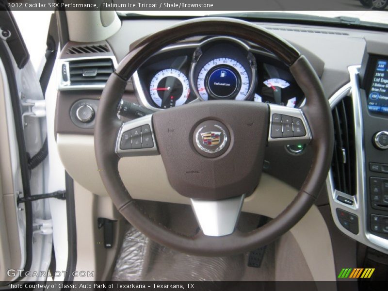 Platinum Ice Tricoat / Shale/Brownstone 2012 Cadillac SRX Performance