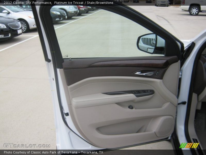 Platinum Ice Tricoat / Shale/Brownstone 2012 Cadillac SRX Performance