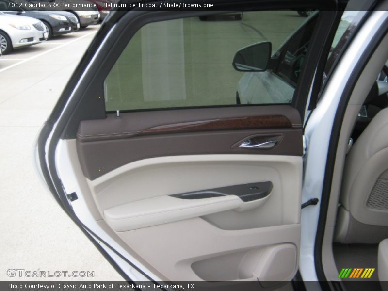 Platinum Ice Tricoat / Shale/Brownstone 2012 Cadillac SRX Performance