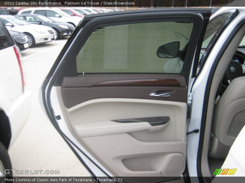Platinum Ice Tricoat / Shale/Brownstone 2012 Cadillac SRX Performance