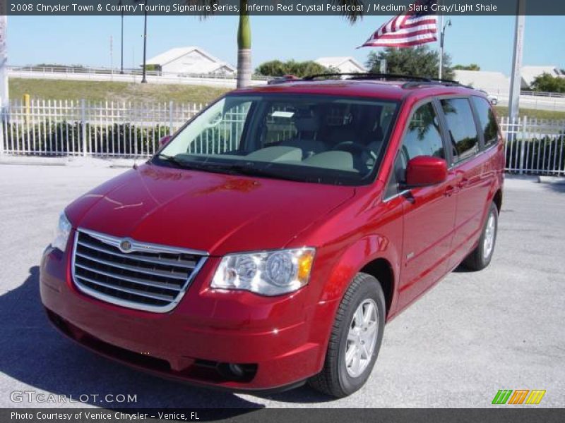 Inferno Red Crystal Pearlcoat / Medium Slate Gray/Light Shale 2008 Chrysler Town & Country Touring Signature Series