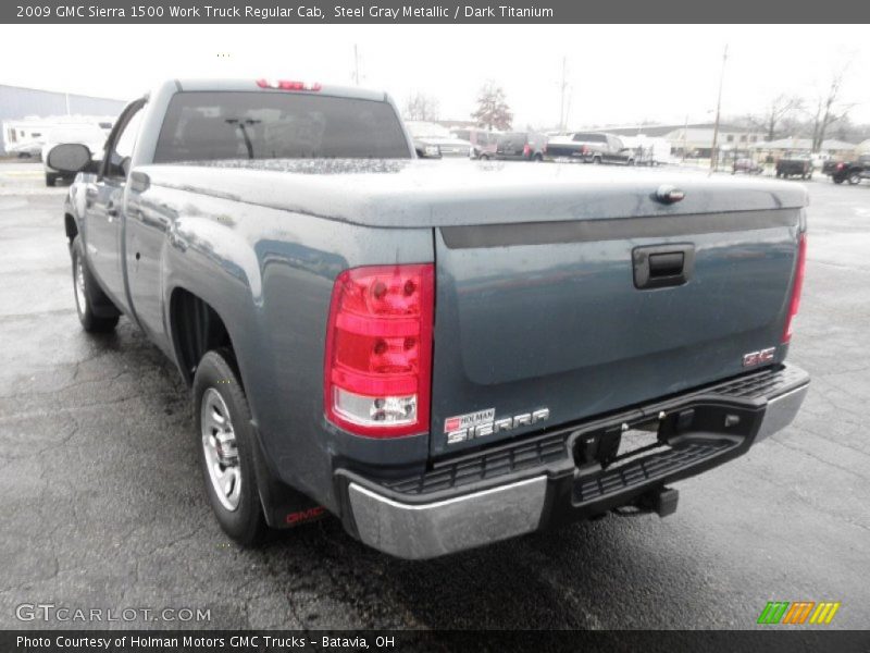 Steel Gray Metallic / Dark Titanium 2009 GMC Sierra 1500 Work Truck Regular Cab