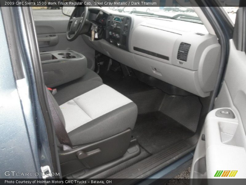 Steel Gray Metallic / Dark Titanium 2009 GMC Sierra 1500 Work Truck Regular Cab