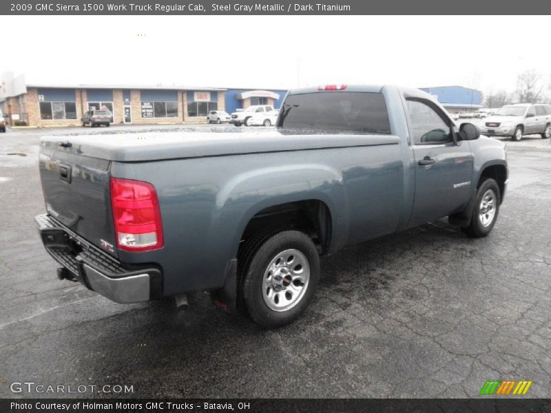 Steel Gray Metallic / Dark Titanium 2009 GMC Sierra 1500 Work Truck Regular Cab