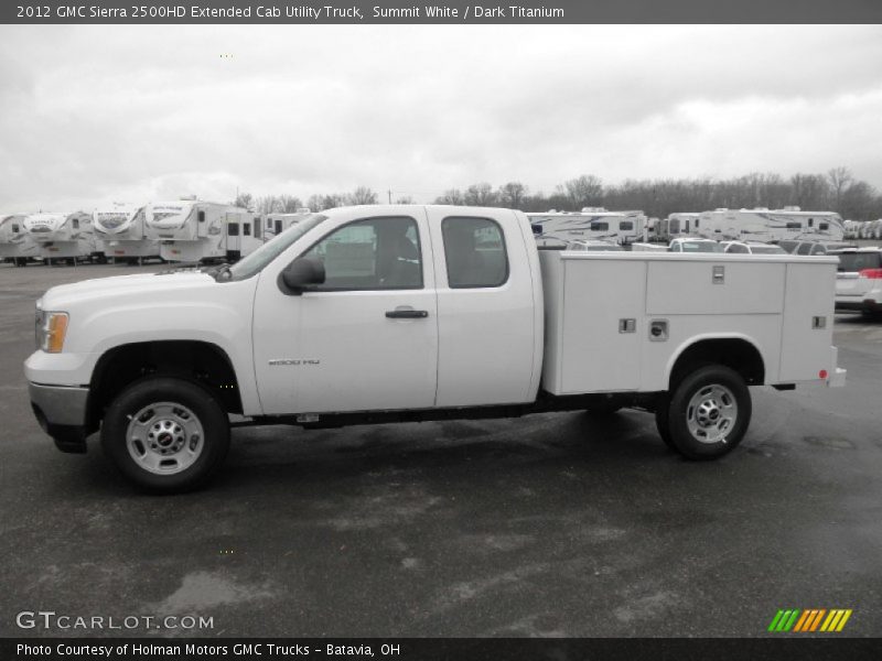  2012 Sierra 2500HD Extended Cab Utility Truck Summit White