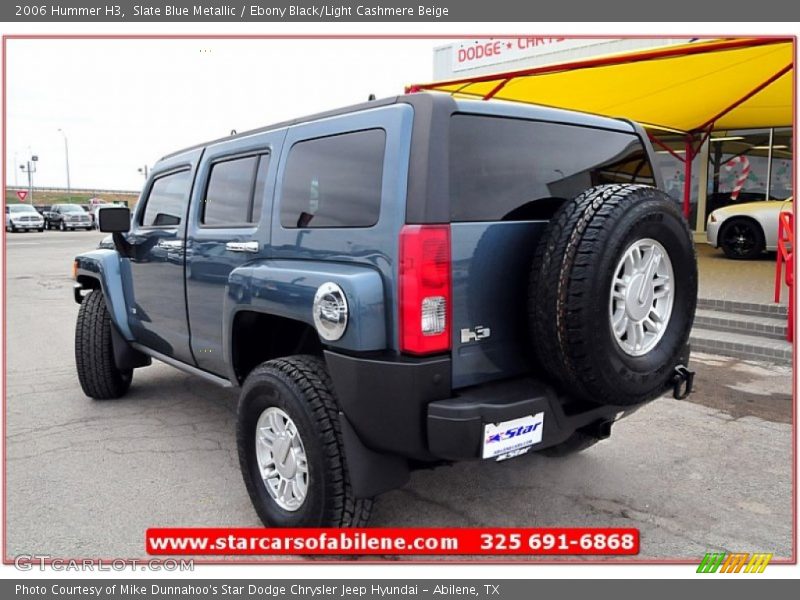 Slate Blue Metallic / Ebony Black/Light Cashmere Beige 2006 Hummer H3