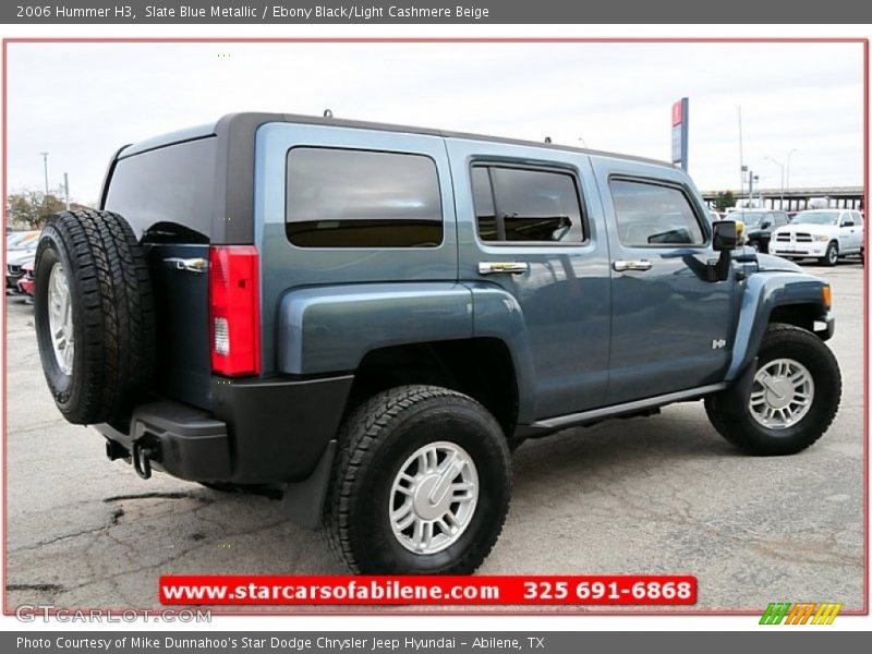 Slate Blue Metallic / Ebony Black/Light Cashmere Beige 2006 Hummer H3