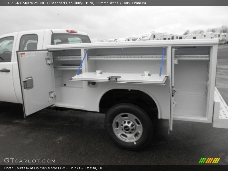 Summit White / Dark Titanium 2012 GMC Sierra 2500HD Extended Cab Utility Truck