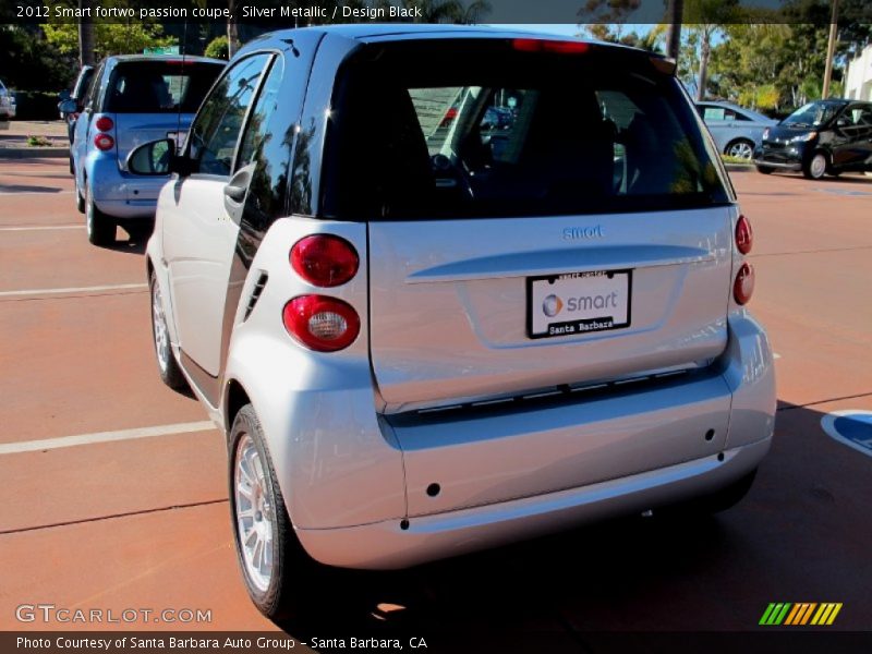 Silver Metallic / Design Black 2012 Smart fortwo passion coupe