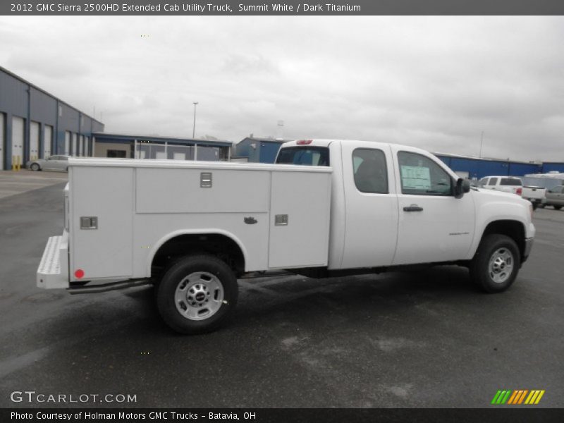 Summit White / Dark Titanium 2012 GMC Sierra 2500HD Extended Cab Utility Truck