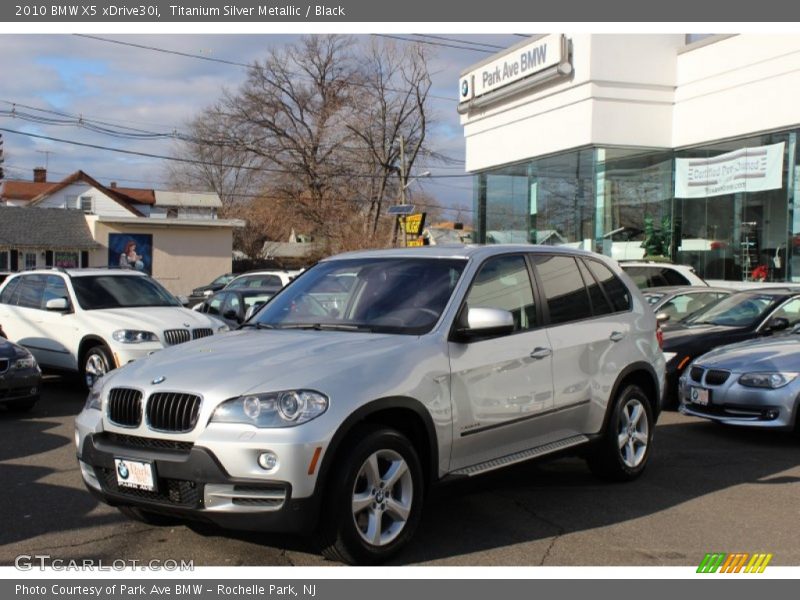 Titanium Silver Metallic / Black 2010 BMW X5 xDrive30i