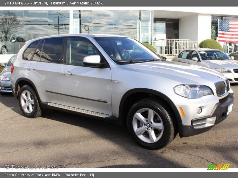Titanium Silver Metallic / Black 2010 BMW X5 xDrive30i