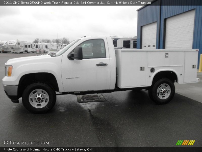 Summit White / Dark Titanium 2011 GMC Sierra 2500HD Work Truck Regular Cab 4x4 Commercial