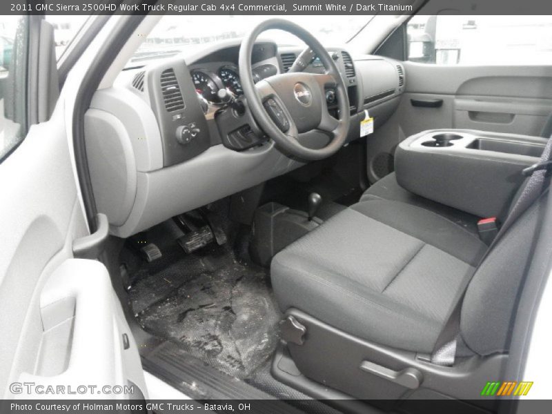 Summit White / Dark Titanium 2011 GMC Sierra 2500HD Work Truck Regular Cab 4x4 Commercial